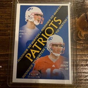 2000 Fleer Tradition *** TOM BRADY*** Patriots Rookies New England NFL GOAT